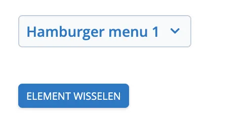 Element wisselen knop